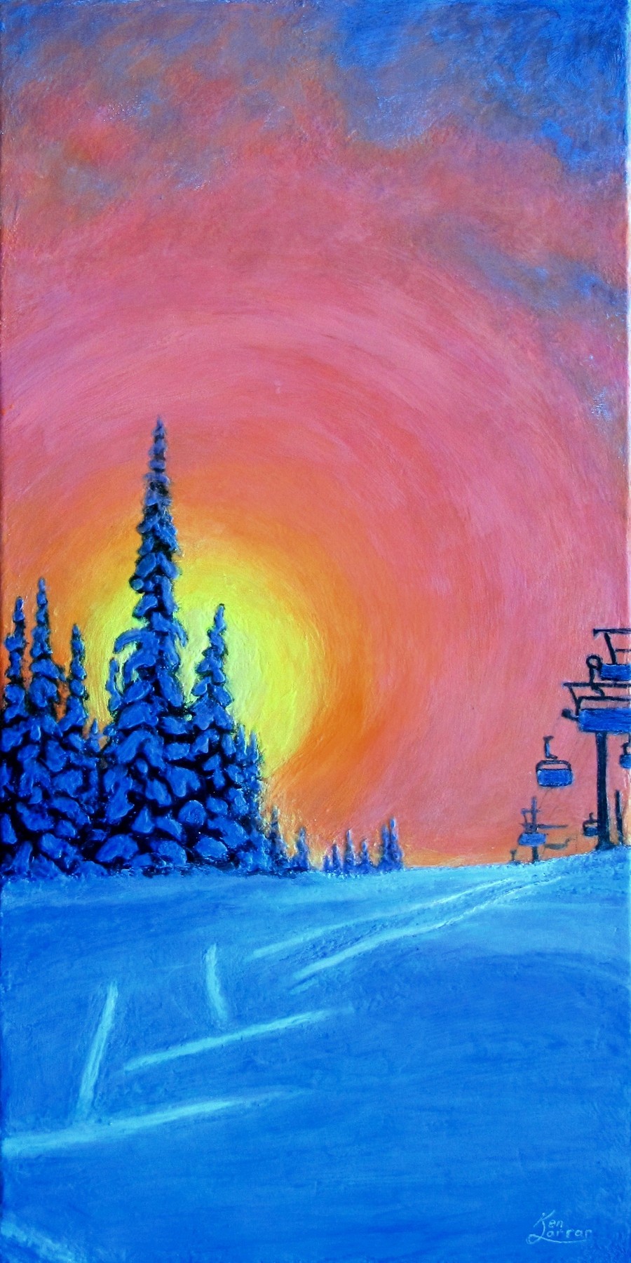 Sun Peaks Glow, photographed in daylight