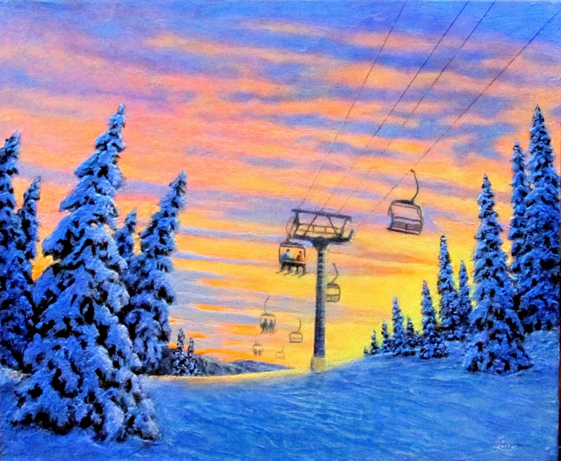 Evening Lift, photographed in daylight