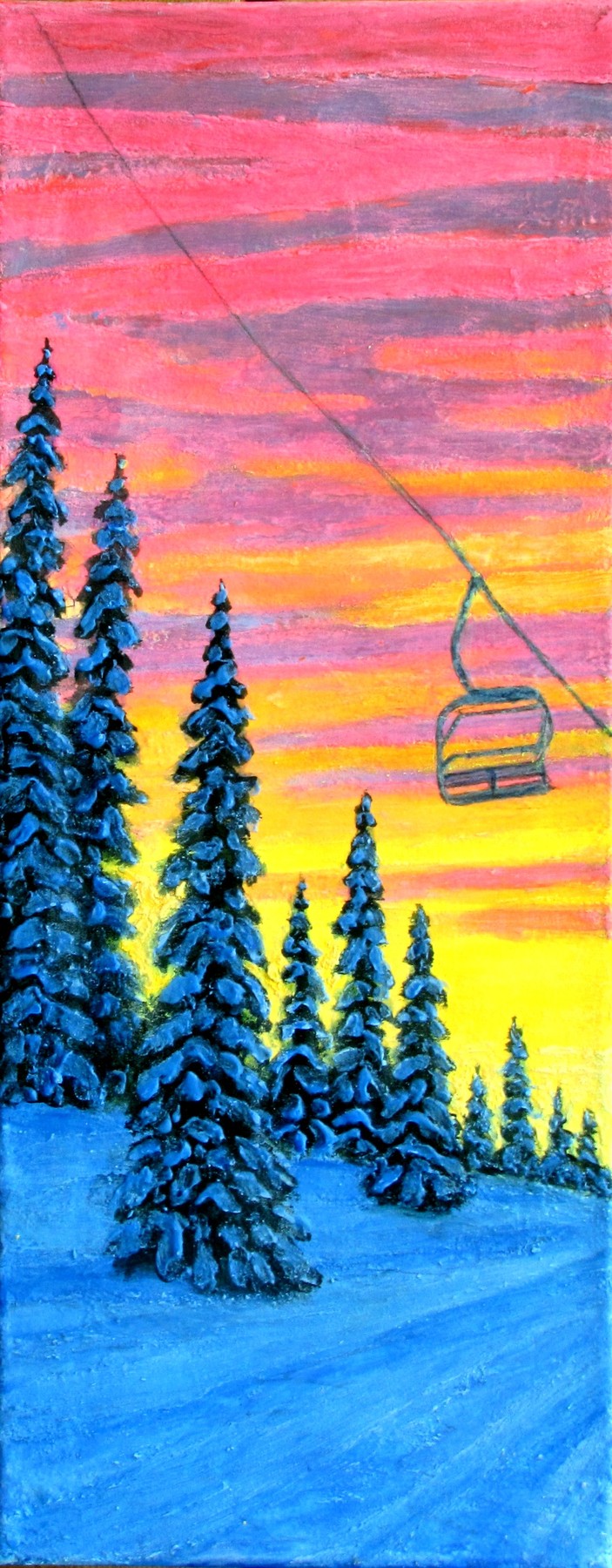 Evening Lift 2, photographed in daylight